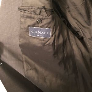 Used men’s Dark gray Canali suit jacket.